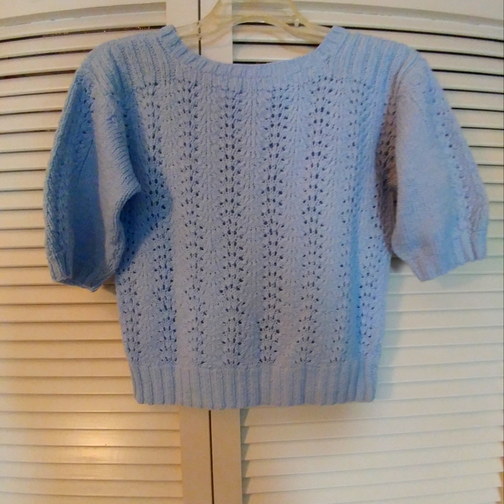 Vintage blue knit sweater